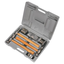 Load image into Gallery viewer, Sealey Panel Beating Set 7pc Drop-Forged Hickory Shafts
