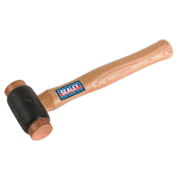 Sealey Copper Faced Hammer 2.75lb - Hickory Shaft (Premier)