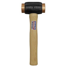 Load image into Gallery viewer, Sealey Copper Faced Hammer 4.3lb - Hickory Shaft (Premier)
