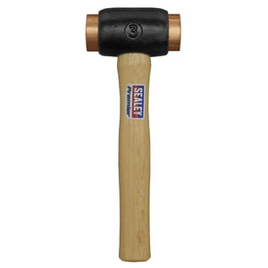 Sealey Copper Faced Hammer 4.3lb - Hickory Shaft (Premier)