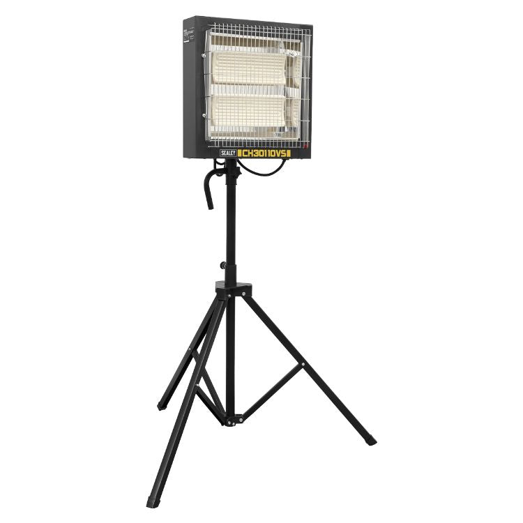Sealey Ceramic Heater, Tripod Stand 1.2/2.4kW - 110V