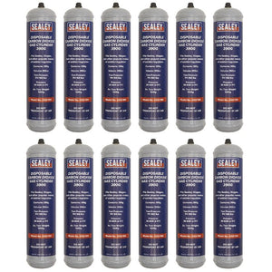 Sealey Gas Cylinder Disposable Carbon Dioxide 390g - Box of 12