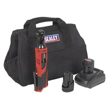 Load image into Gallery viewer, Sealey Ratchet Wrench Kit 3/8&quot; Drive 12V SV12 Series - 2 Batteries
