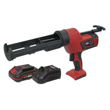 Load image into Gallery viewer, Sealey Cordless 20V 2Ah SV20 Series Caulking Gun Kit 310ml
