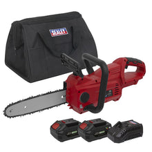 Load image into Gallery viewer, Sealey Cordless Chainsaw 25cm 20V SV20 Series Kit - 2 Batteries
