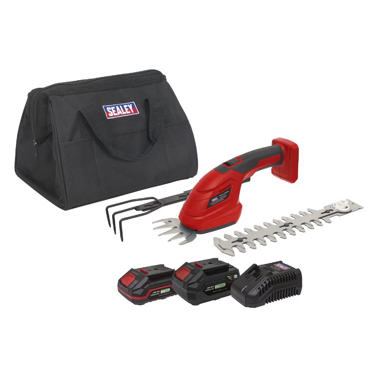 Sealey Cordless 3-in-1 Garden Tool Kit 20V SV20 Series - 2 Batteries