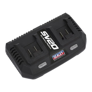 Sealey Dual Battery Charger 20V SV20 Series Lithium-ion