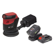 Load image into Gallery viewer, Sealey Cordless Orbital Palm Sander Kit 125mm (5&quot;) 20V SV20 Series - 2 Batteries
