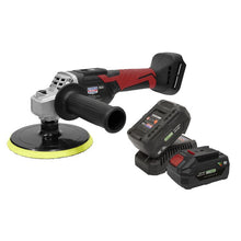 Load image into Gallery viewer, Sealey Cordless Rotary Polisher Kit 20V SV20 Series 150mm (6&quot;) - 2 Batteries
