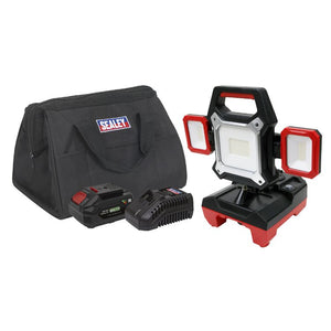 Sealey Cordless/Corded 20V 4Ah SV20 Series Worklight Kit 45W SMD LED