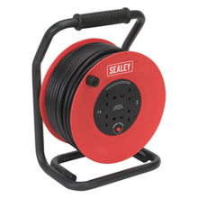 Load image into Gallery viewer, Sealey Cable Reel 4 x 230V 2.5mm² x 50M - Thermal Trip, Heavy-Duty
