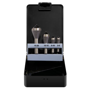 Sealey Slotted Deburring Countersink Drill Bit 90° Set 4pc