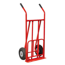 Load image into Gallery viewer, Sealey Sack Truck Pneumatic Tyres Folding 150kg Capacity
