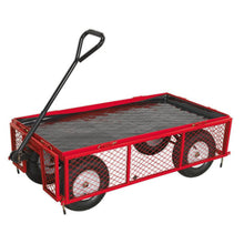 Load image into Gallery viewer, Sealey Platform Truck, Sides Pneumatic Tyres 450kg Capacity
