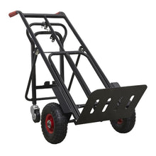 Load image into Gallery viewer, Sealey Heavy-Duty 3-in-1 Sack Truck, PU Tyres 300kg Capacity
