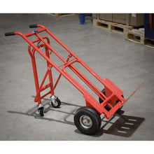 Load image into Gallery viewer, Sealey Sack Truck 3-in-1, Pneumatic Tyres 250kg Capacity
