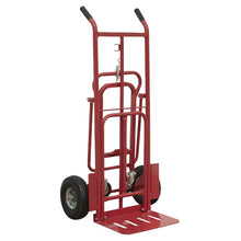 Load image into Gallery viewer, Sealey Sack Truck 3-in-1, Pneumatic Tyres 250kg Capacity
