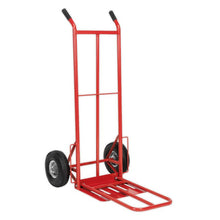 Load image into Gallery viewer, Sealey Sack Truck Pneumatic Tyres &amp; Folding 250kg Capacity
