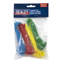 Load image into Gallery viewer, Sealey Cable Tie Assortment 100 x 2.5mm - Pack of 200
