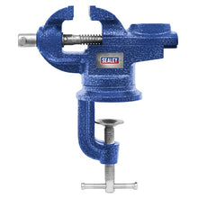 Load image into Gallery viewer, Sealey 50mm Portable Bench &amp; Table Vice, 360° Swivel Base
