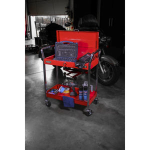 Sealey Trolley 2-Level Heavy-Duty, Lockable Top