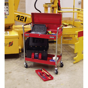 Sealey Trolley 2-Level Heavy-Duty, Lockable Top