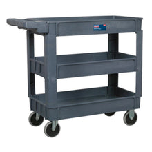Load image into Gallery viewer, Sealey Trolley 3-Level Composite Heavy-Duty (1000 x 440 x 850mm)
