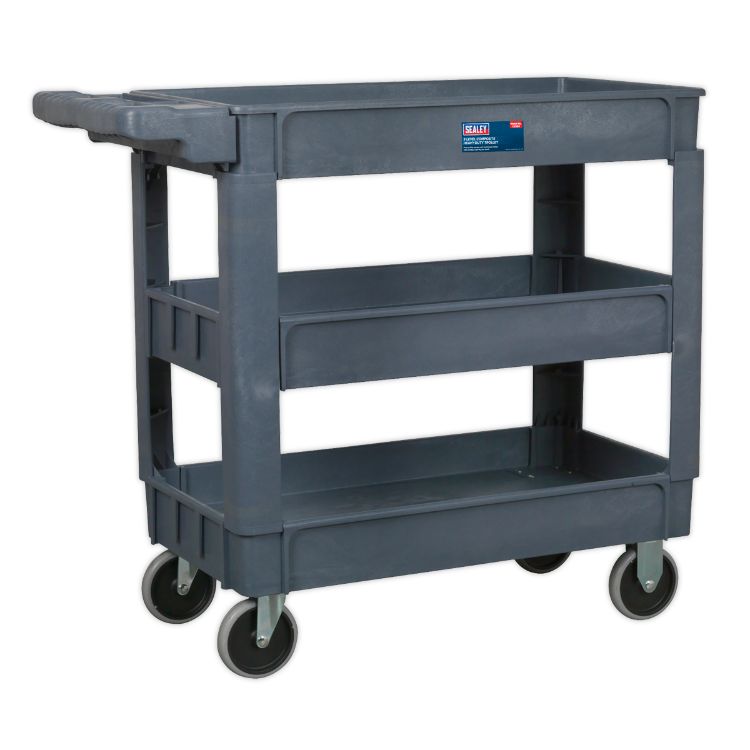 Sealey Trolley 3-Level Composite Heavy-Duty (1000 x 440 x 850mm)