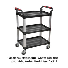 Load image into Gallery viewer, Sealey Workshop Trolley 3-Level Composite - 3 Wall - 750 x 460 x 980mm

