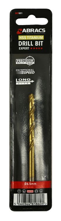 Abracs HSS Titanium Drill Bit 6.5mm (1pc)