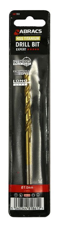 Abracs HSS Titanium Drill Bit 7.0mm (1pc)