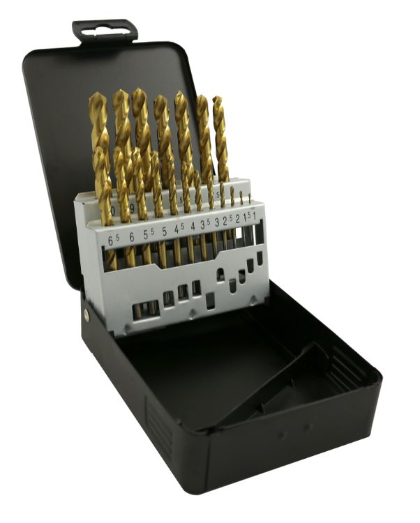 Abracs 19pc HSS Titanium Drill Bit Set