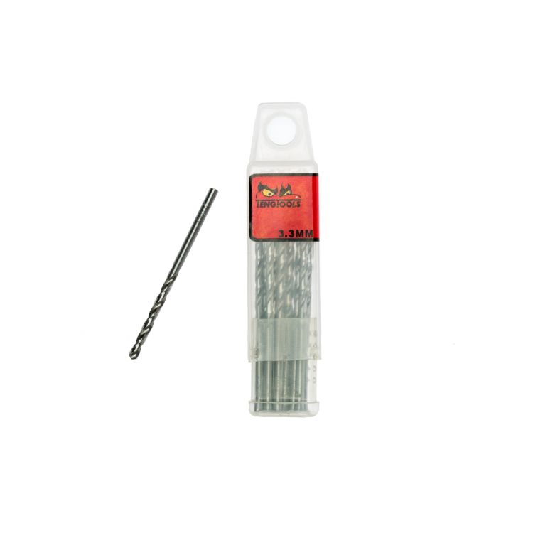 Teng Drill Bits Fully Ground 3.3mm 10pcs