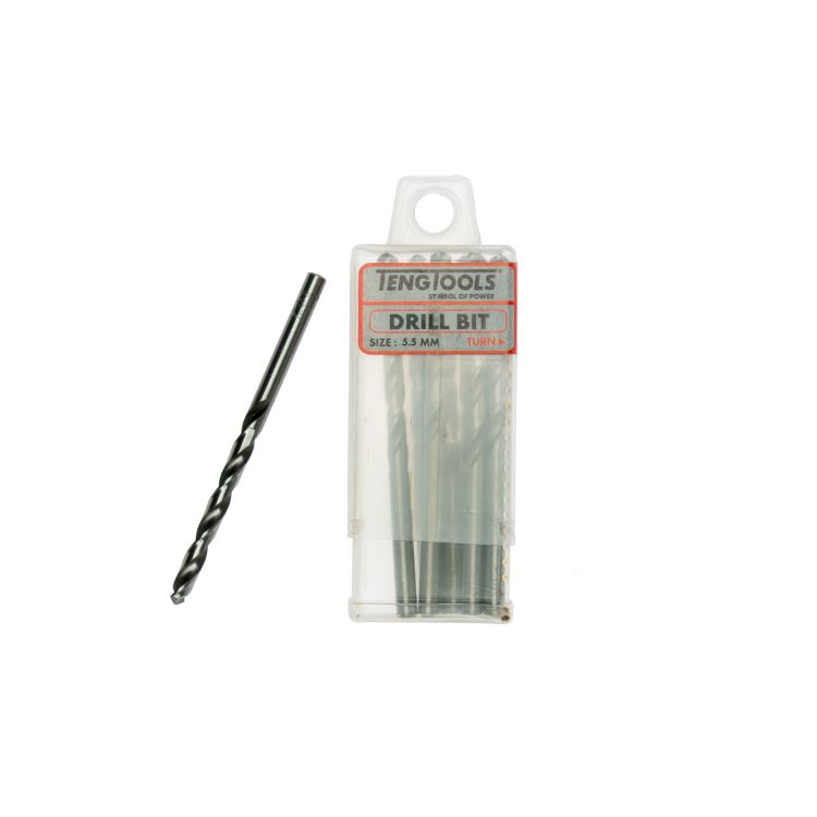 Teng Drill Bits Fully Ground 5.5mm 10pcs