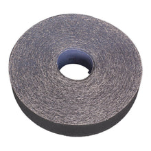 Load image into Gallery viewer, Sealey Emery Roll Blue Twill 25mm x 50M 60Grit
