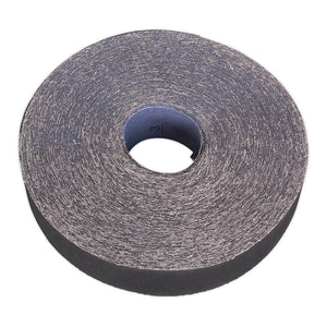 Sealey Emery Roll Blue Twill 25mm x 50M 60Grit