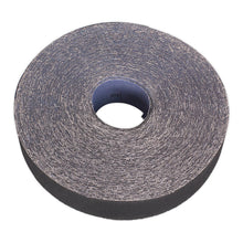 Load image into Gallery viewer, Sealey Emery Roll Blue Twill 25mm x 50M 80Grit
