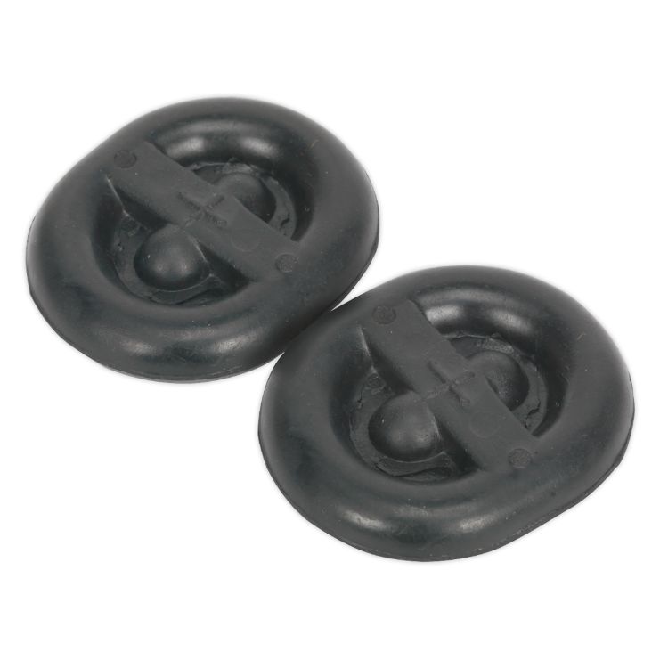 Sealey Exhaust Mounting Rubbers - L62 x D54 x H13.5 - Pack of 2