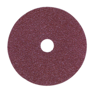 Sealey Sanding Disc Fibre Backed 115mm 50Grit - Pack of 25