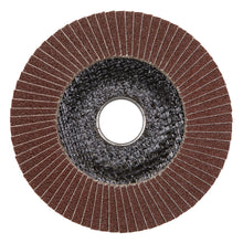 Load image into Gallery viewer, Sealey Flap Disc Aluminium Oxide 100mm (4&quot;) - 16mm Bore 120Grit
