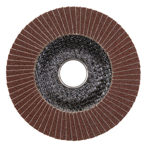 Sealey Flap Disc Aluminium Oxide 100mm (4") - 16mm Bore 120Grit