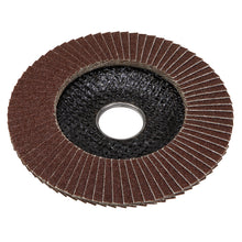 Load image into Gallery viewer, Sealey Flap Disc Aluminium Oxide 100mm (4&quot;) - 16mm Bore 120Grit
