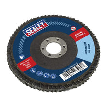 Load image into Gallery viewer, Sealey Flap Disc Zirconium 100mm (4") - 16mm Bore 80Grit
