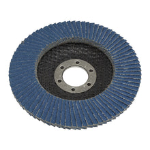Load image into Gallery viewer, Sealey Flap Disc Zirconium 115mm (4-1/2&quot;) - 22mm Bore 40Grit
