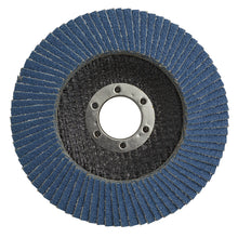Load image into Gallery viewer, Sealey Flap Disc Zirconium 115mm (4-1/2&quot;) - 22mm Bore 40Grit
