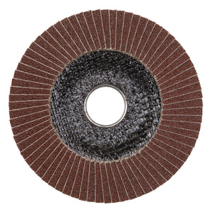 Sealey Flap Disc Aluminium Oxide 115mm (4-1/2") - 22mm Bore 60Grit