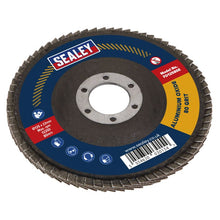 Load image into Gallery viewer, Sealey Flap Disc Aluminium Oxide 125mm (5") - 22mm Bore 80Grit
