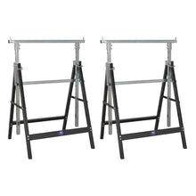 Load image into Gallery viewer, Sealey Fold Down Telescopic Trestle 200kg Capacity - Pair

