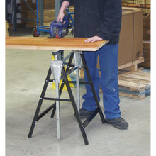 Load image into Gallery viewer, Sealey Fold Down Telescopic Trestle 200kg Capacity - Pair
