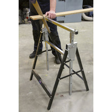 Load image into Gallery viewer, Sealey Fold Down Telescopic Trestle 200kg Capacity
